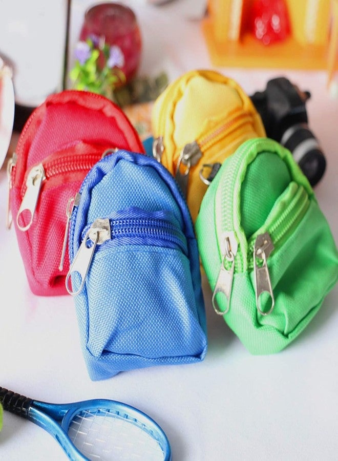 Labriciyon 1Pc Red Mini Doll Backpack School Bag Model Dollhouse School Accessory for 1/6 Scale Dollhouse Dollhouse Décor,Simulation Mini School Bag Model,Dollhouse Accessories - Image 3